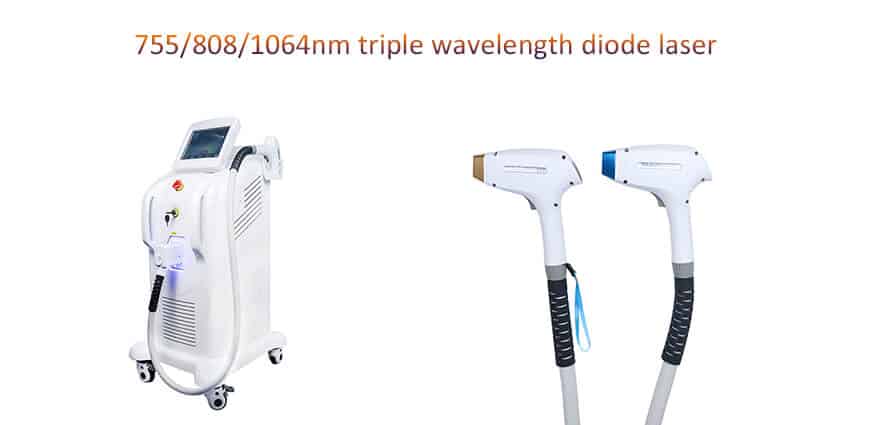 Triple wavelength diode laser (755 + 808 + 1064) machine-VIVALaser